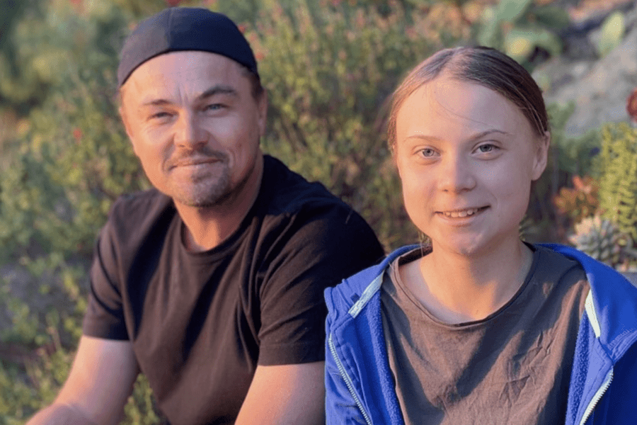 Leonardo Di Caprio incorona Greta Thunberg “leader del nostro tempo”