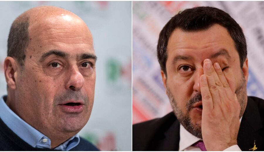 Sondaggio Tecnè: Lega in forte calo, il Pd guadagna 3 punti su Salvini