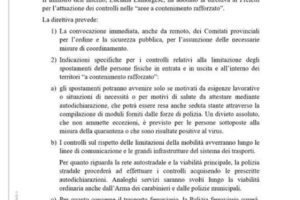 Coronavirus, le direttive del Viminale: chi viola la quarantena rischia il carcere