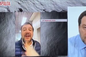 La figuraccia di Salvini e la sua incoerenza sul Coronavirus