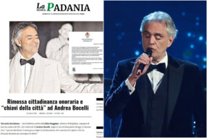 ‘La Nuova Padania’ contro Bugliano (il Comune che non esiste) sulla cittadinanza onoraria ritirata a Bocelli