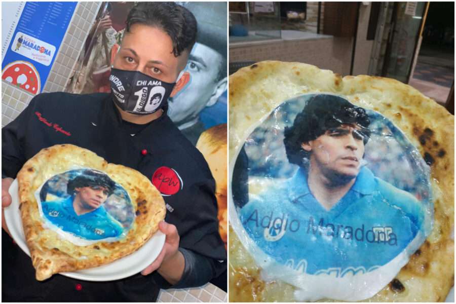 La pizza per Maradona: “Nato tre settimane dopo il suo arrivo e chiamato come Diego”