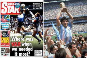 Il Daily Star infanga la memoria di Maradona con una prima pagina che recrimina ancora la ‘mano de Dios’