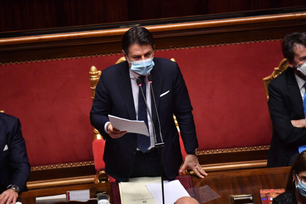 Foto POOL LaPresse
19-01-2021 Roma
Politica
Senato – Comunicazioni del Presidente del Consiglio Giuseppe Conte sulla situazione politica
Nella foto Giuseppe Conte

Photo POOL LaPresse
19-01-2021 Rome (Italy) 
Senate – Communications by Prime Minister Giuseppe Conte on the political situation
In the pic Giuseppe Conte