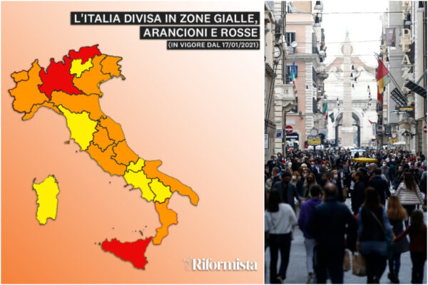 Regioni In Zona Arancione E Rossa, La Nuova Mappa Dell'Italia ...