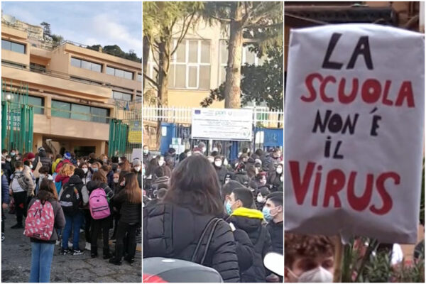 Riaprono le scuole, caos e assembramenti. Genitori divisi: “Spero in aumento contagi così richiudono tutto”