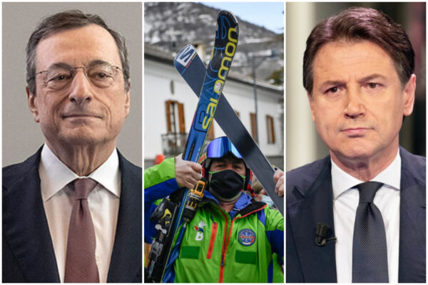 Draghi come Conte: sugli impianti da sci cambia idea all’ultimo secondo vanificando investimenti