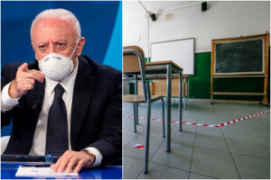 Chiusura scuole, De Luca scarica su prefetti e sindaci: “Valutare Dad fino a fine febbraio”