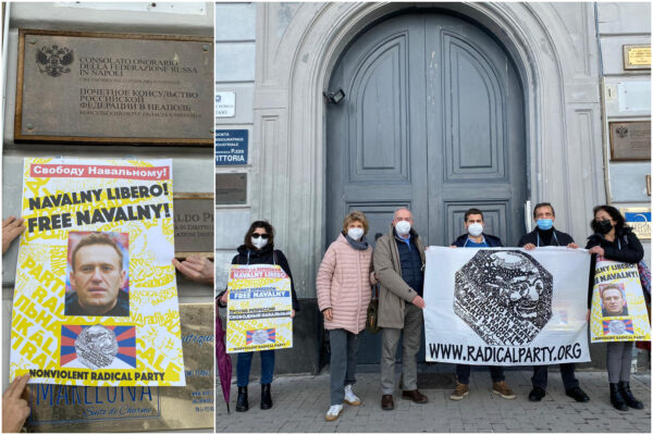 “Liberate Navalny”, in Italia sit-in del partito radicale all’esterno dei consolati russi