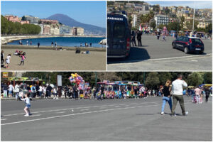 A Napoli lungomari, parchi e lidi affollati: relax e polemiche alla vigilia della zona gialla