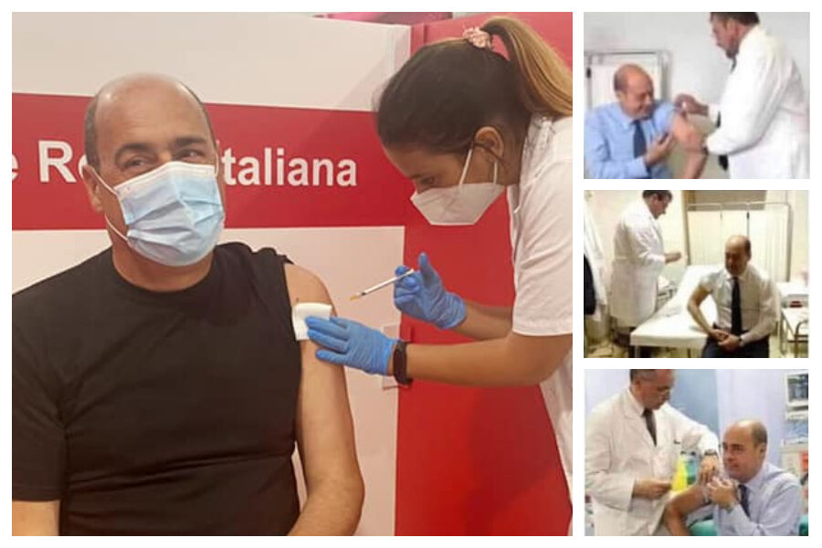 Zingaretti e le quattro foto dei vaccini, la bufala corre sul web: “Mi danno del super-dosato, follie!”