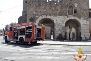 Roma, incendio al Museo della via Ostiense: soccorse 4 persone