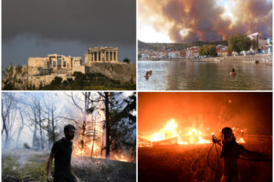 Brucia la Grecia e le fiamme minacciano Atene, migliaia gli sfollati: “È l’inferno”