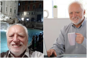 András Arató, il meme vivente in vacanza a Roma: “Sono venuto a lavorare per due giorni”
