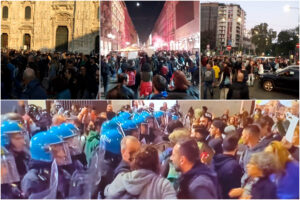 Manifestazione No Green Pass a Milano, in migliaia al corteo: traffico bloccato e tensioni con la polizia