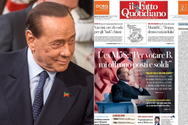 Lo scoop fake del Fatto Quotidiano contro Berlusconi: “100mila euro per votare il Cav al Quirinale”