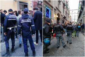 Ordinanza flop di De Luca, brindisi e aperitivi in strada e controlli solo a Chiaia: “Più polizia qui che dove si ammazzano”