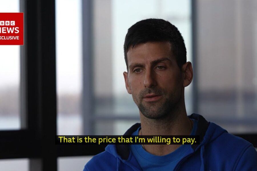 Novak Djokovic tiene duro, il tennista pronto a rinunciare ai tornei per non vaccinarsi: “Disposto a pagare il prezzo”