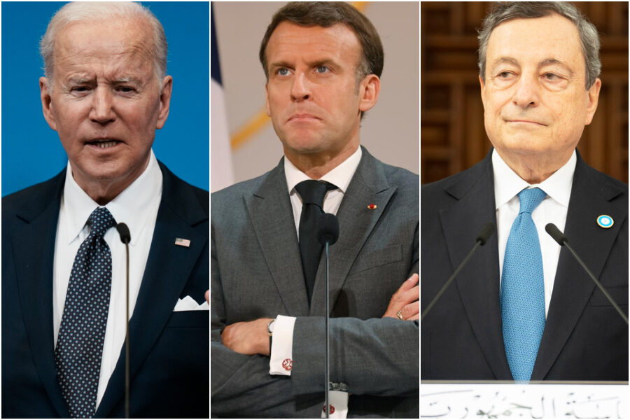 Macron stoppa ‘l’atlantista ad oltranza’ Draghi e avverte Biden: “Non possiamo umiliare Putin”