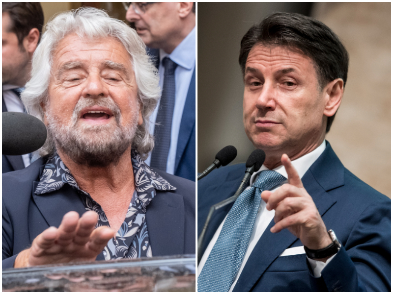 Secondo mandato, è scontro finale tra Grillo e Conte: “Se lo cancelli lascio il Movimento 5 Stelle”. Ma l’ex premier nega