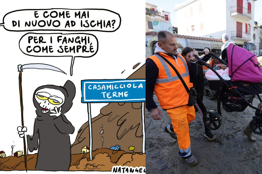 La Vignetta Del Fatto Sulla Strage Di Ischia E La Rabbia Del Sindaco Offende Chi Sta Spalando