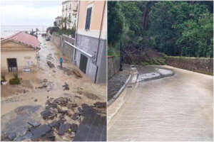 Maltempo record in Cilento, fiumi d’acqua tra Agropoli e Castellabate tra allagamenti e disagi: “Restate a casa”