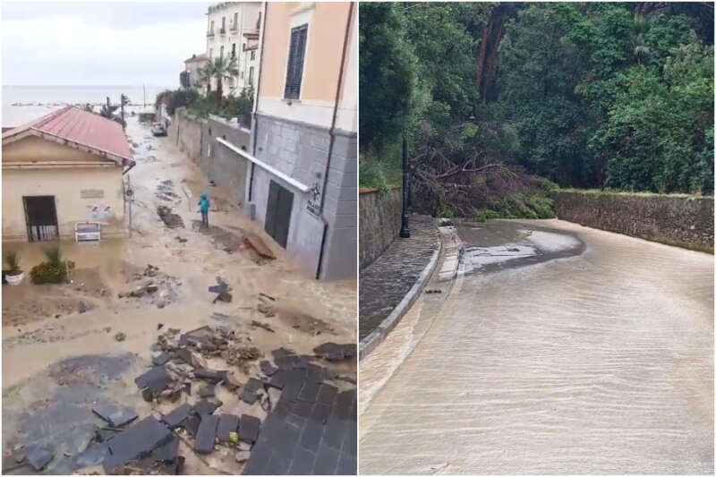 Maltempo Record In Cilento, Fiumi D'acqua Tra Agropoli E Castellabate ...