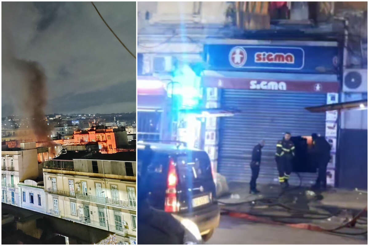 Incendio A Napoli, Famiglie Sgomberate La Notte Della Vigilia: "Dormono ...