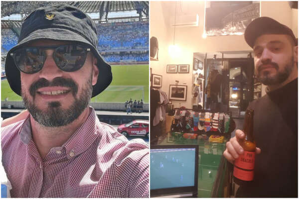 Napoli e i tifosi azzurri piangono Peppe Palomba: “Il Gate 109 e la curva, buona trasferta amico”