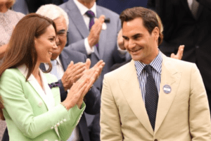 Wimbledon, King Roger (Federer) sussurra a Kate. Imbarazzo nel Royal box