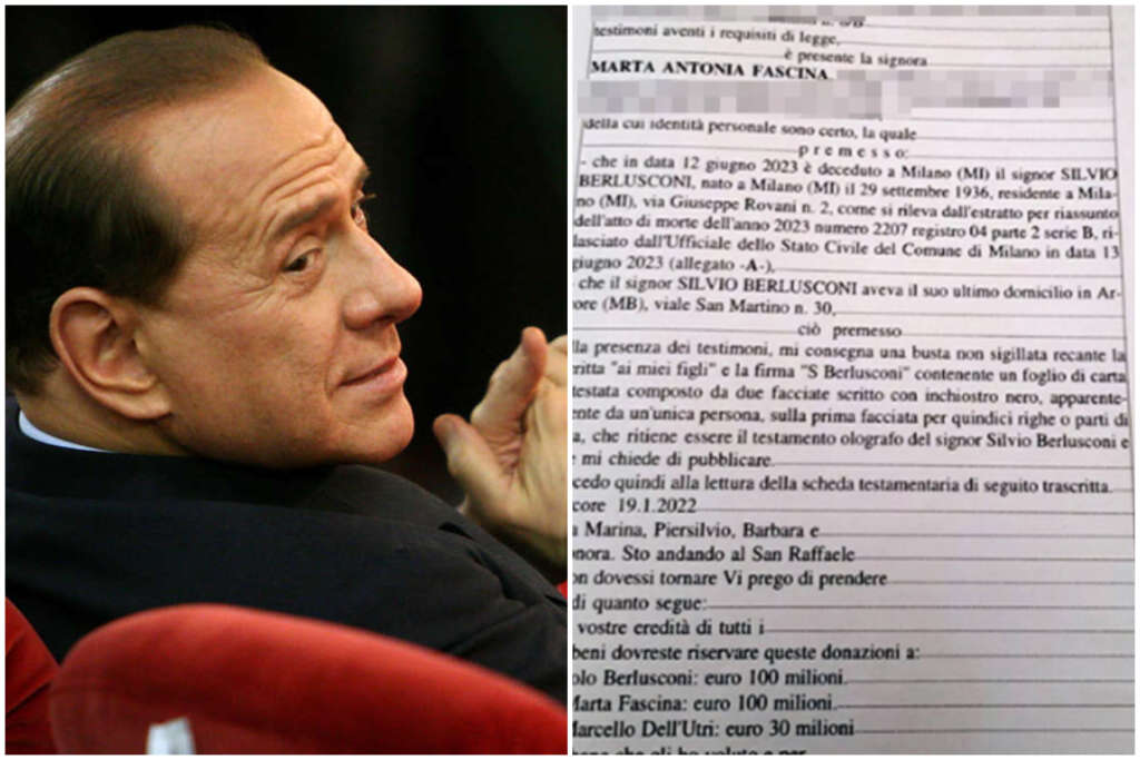 Testamento Berlusconi, Non è Da Escludere Un Contenzioso