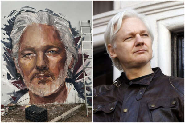 Murales dedicato a Julian Assange a Scampia, l’inaugurazione con Stella Moris: “La libertà è denunciare”