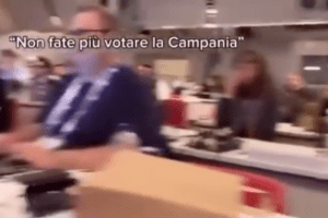 Il video della sala stampa di Sanremo contro Geolier: “Gli ho dato uno, non fate votare la Campania”