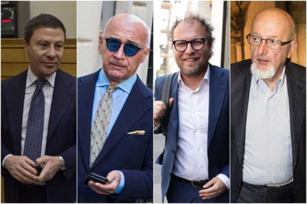 Italo Bocchino, Alfredo Romeo, Luca Lotti, Tiziano Renzi