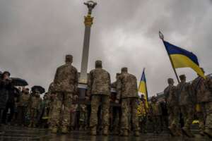 L’unico 25 aprile possibile è giallo e blu, il simbolo della bandiera Ucraina