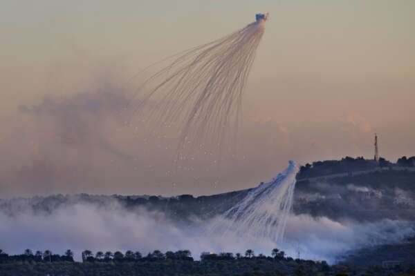 A shell from Israeli artillery explodes over Dahaira, a Lebanese border village with Israel, south Lebanon, Monday, Oct. 16, 2023. Lebanon’s militant Hezbollah group says its fighters have targeted five Israeli posts along the border in the country’s south. (AP Photo/Hussein Malla)


Associated Press/LaPresse
Only Italy and Spain
