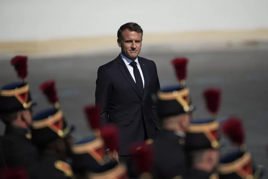 French President Emmanuel Macron reviews the Republican Guards during the Bastille Day parade Sunday, July 14, 2024 in Paris. The Olympic flame is lighting up the city’s grandiose Bastille Day military parade. It’s 12 days before the French capital hosts exceptionally ambitious and high-security Summer Games (AP Photo/Louise Delmotte) 


Associated Press / LaPresse
Only italy and Spain