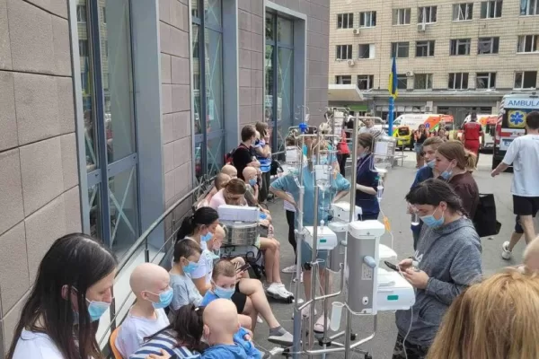 Kiev, bambini malati di cancro