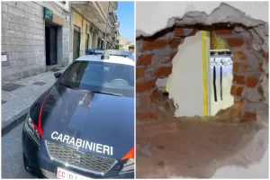 Banca svaligiata e dipendenti sequestrati per due ore, bande del buco scatenata a Napoli: oltre 100mila euro il bottino