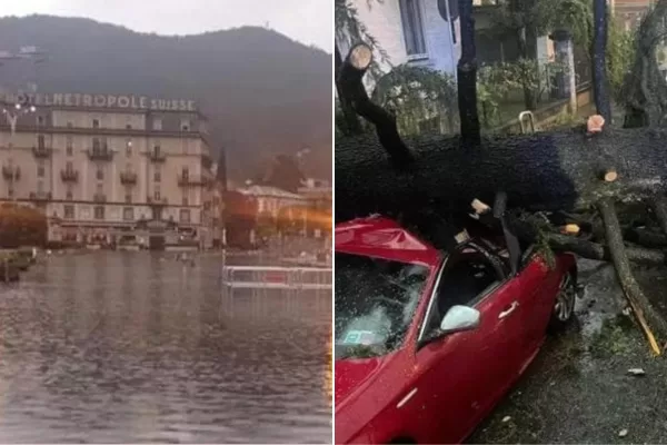 Maltempo in Lombardia, esonda il Lago di Como, Varese allagata. A Milano la metro è ferma per danni a cabine elettriche