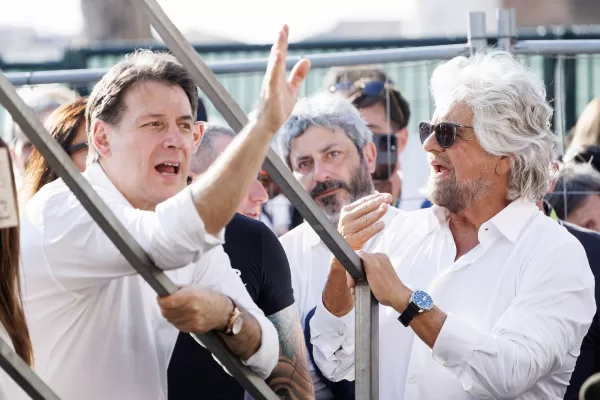 Giuseppe Conte e Beppe Grillo