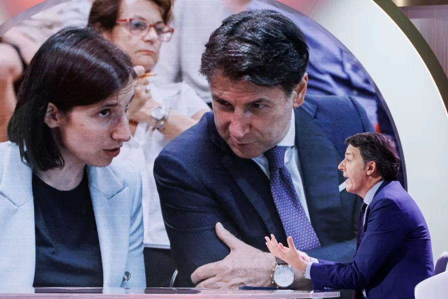 Renzi, Schlein e Conte