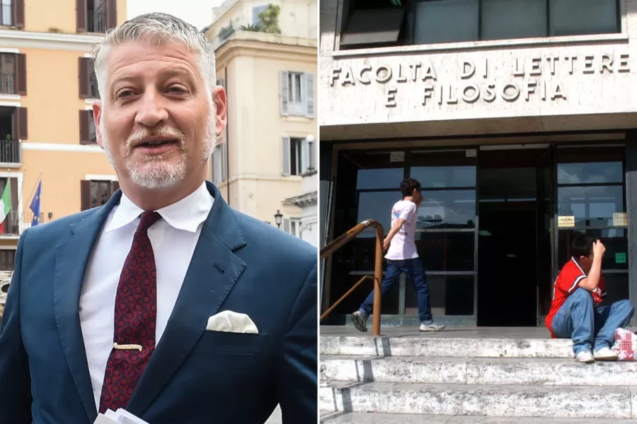 Il ministro Giuli all’ultimo esame prima della laurea: “Ha preso 30”. Le porte aperte, i complimenti del prof e le contestazioni