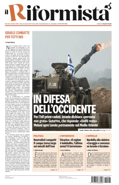 Quotidiano del 3 Ottobre 2024