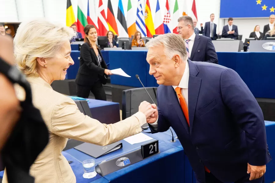 URSULA VON DER LEYEN PRESIDENTE COMMISSIONE EUROPEA, VIKTOR ORBÁN
PRIMO MINISTRO DELL’UNGHERIA