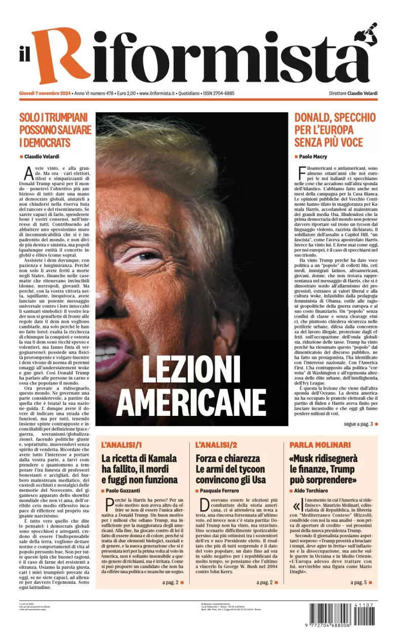 Quotidiano del 7 Novembre 2024