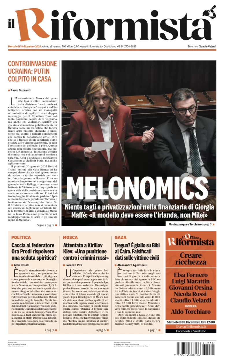 Quotidiano del 18 Dicembre 2024