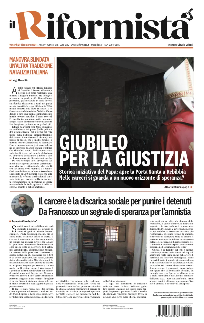 Quotidiano del 27 Dicembre 2024