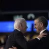 President Biden hugs his son Hunter Biden during the Democratic National Convention Monday, Aug. 19, 2024, in Chicago. (AP Photo/Brynn Anderson)

Associated Press/LaPresse