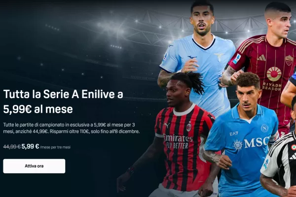 Dazn, offerta lampo per vedere tutta la Serie A a 5,99€ al mese. Link e come acquistare